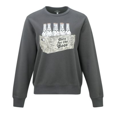 Blue Mountain Women's Here For The Boos Graphic Fleece Sweatshirt
