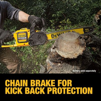 Image showing  FLEXVOLT 60V MAX 16in. Brushless Cordless Battery Powered Chainsaw, Tool Only