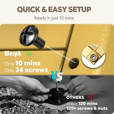 Image showing  Updated 43 gal. Dual Chamber Compost Tumbler Outdoor Yellow Fast Assembly With Gloves