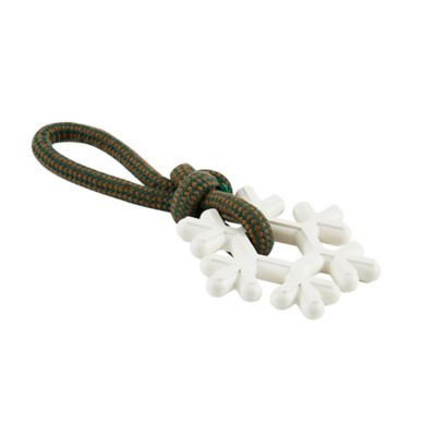 MuttNation Fueled by Miranda Lambert Nylon Snowflake on Rope Dog Toy, Assorted