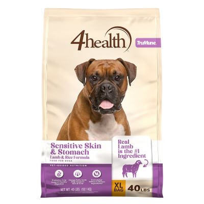 4health All Life Stages Sensitive Skin/Stomach Lamb Recipe Dry Dog Food, 40 lb. Bag