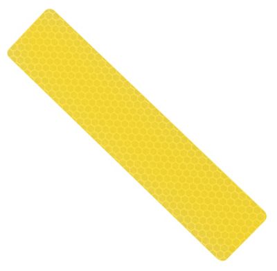 Hillman Reflective Safety Tape 1-1/4 x 6in., Yellow