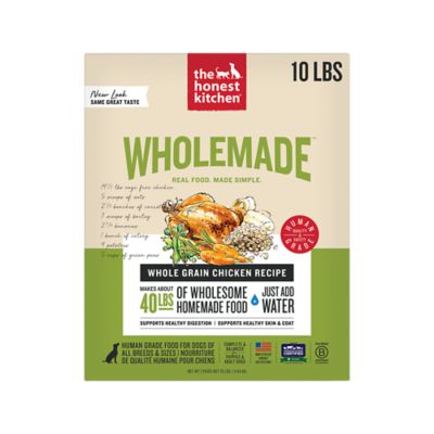 The Honest Kitchen Whole Grain Chicken Recipe Dehydrated Dog Food, 10 lb. Box