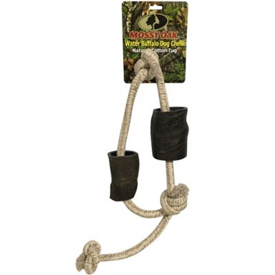 Mossy Oak Water Buffalo Horn & Tug 34 in. Dog Chew