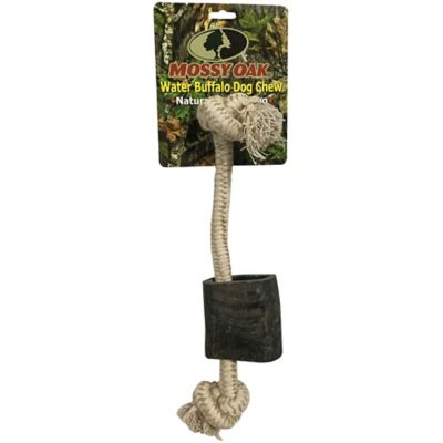 Mossy Oak Water Buffalo Horn & Tug 12 in. Dog Chew