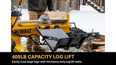 Image showing  35-Ton Log Splitter with Log Lifting Table, with Kohler 277cc 9.5HP OHV Engine