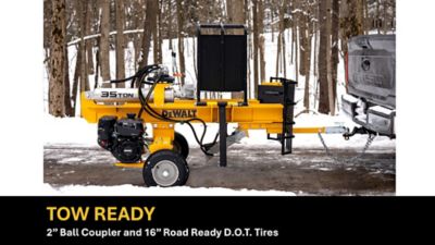 Image showing 6 th DEWALT 35-Ton Log Splitter with Log Lifting Table, with Kohler 277cc 9.5HP OHV Engine