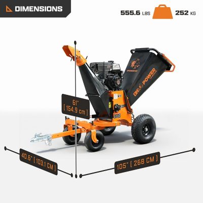 Image showing  Marlon V2 Series 6 in., 19.5 hp, 500 cc Kinetic Chipper with Electric Start