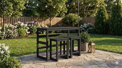 Image showing 3 th northbeam HDPE Cottage Home Bar Set, 3 pc.