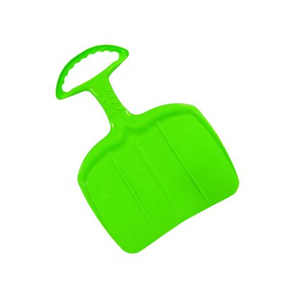 Image showing 3 th Belli Snow Sled board with Handle for Teens and Adults in Green