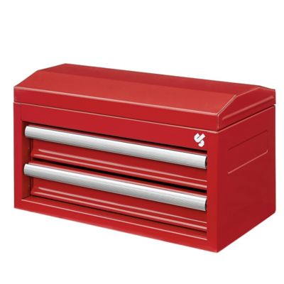 JobSmart Mini 2-Drawer Tool Box, Red