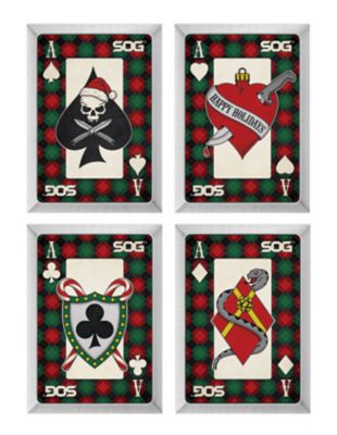 SOG Holiday Throwing Cards Tin