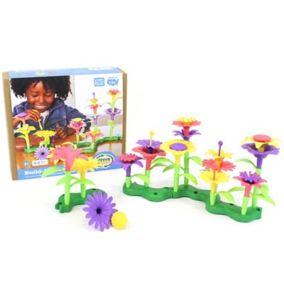 Green Toys Build-A-Bouquet - 44pc Mix & Match Floral Toy Craft Set