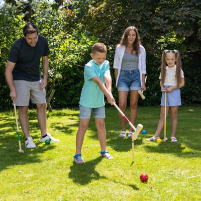 Image showing 2 th Grasshopper Games Croquet, Classic Yard Game, Wood Set