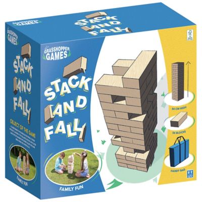 Image showing  Giant Stack 'N' Fall, Classic Wooden Block Game
