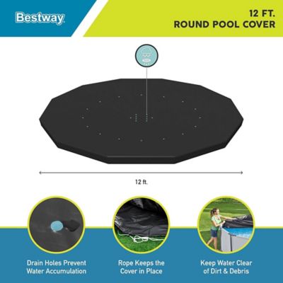 Image showing 1 th Bestway Pool Cover 12 ft. Round