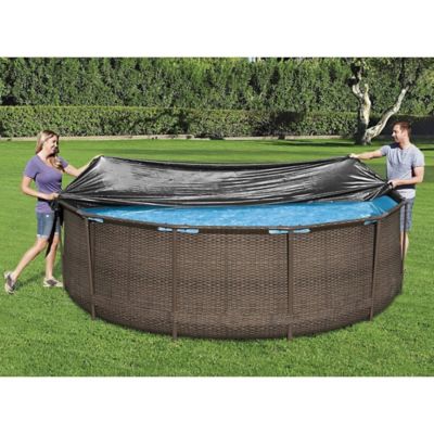 Image showing 4 th Bestway Pool Cover 12 ft. Round