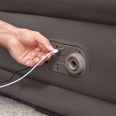 Image showing 2 th Coleman GuestRest Twin Built in AC Pump