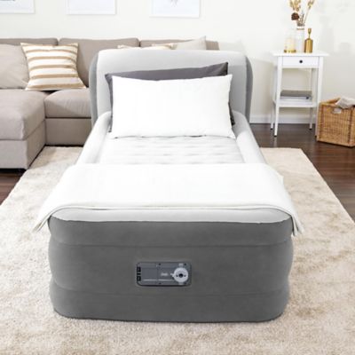 Image showing  Tritech Twin Air Mattress and Headboard