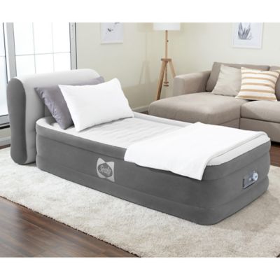 Image showing  Tritech Twin Air Mattress and Headboard