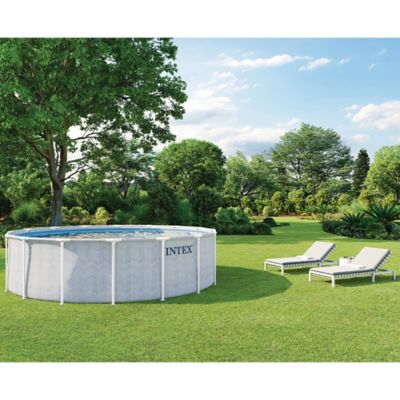 Image showing 1 th Intex Chevron Premium Pool Set, 16 ft.