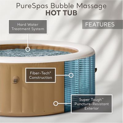 Image showing  Sahara Inflatable Hot Tub Set, 6 Person