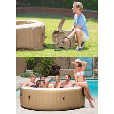 Image showing 7 th Intex Sahara Inflatable Hot Tub Set, 6 Person