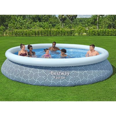 Image showing  Fast Set Pool Set, Blue Abstract