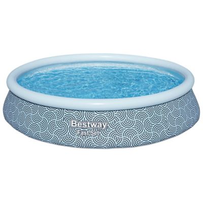 Image showing 7 th Bestway Fast Set Pool Set, Blue Abstract