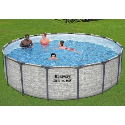 Image showing 7 th Bestway Steel Pro MAX Round Pool Set