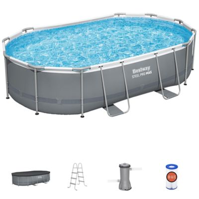 Image showing  Steel Pro MAX Oval Pool Set, 16 ft.