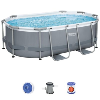 Image showing  Steel Pro MAX Oval Pool Set, 10 ft.