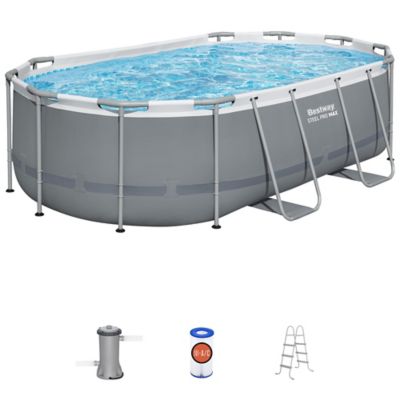 Image showing 1 th Bestway Steel Pro MAX Oval Pool Set, 14 ft.