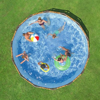 Image showing 5 th Bestway Steel Pro MAX Splashview Pool Set, 14 ft.