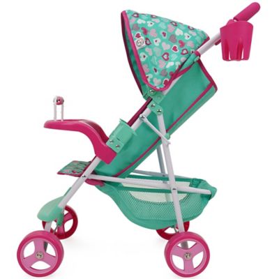 Image showing  Mint Heart: Doll Stroller - Sarah