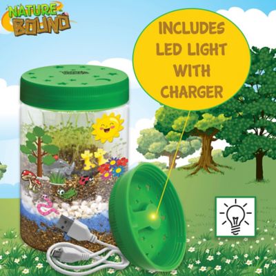 Image showing 3 th Nature Bound Light Up Terrarium Kit, Green