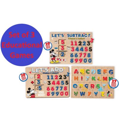 Image showing  Disney: Set of 3 Educational Games - Mickey