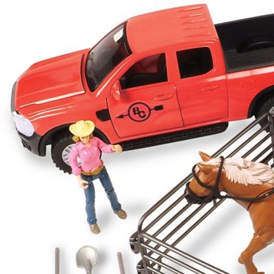 Image showing  Trailer Playset Truck & Horse, 24pc