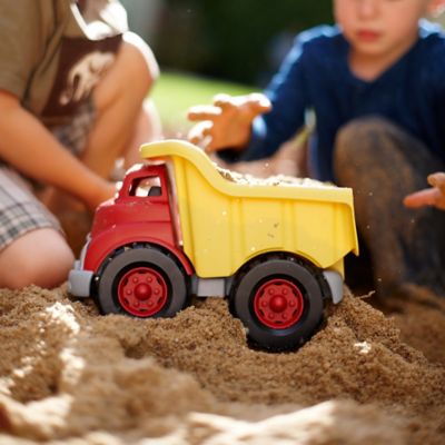 Image showing  Dump Truck, Yellow & Red, Toy Construction Vehicle