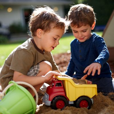 Image showing  Dump Truck, Yellow & Red, Toy Construction Vehicle