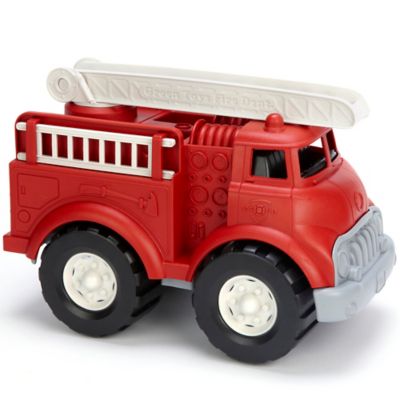 Green Toys Fire Truck, Red, Emergency Rescue Vehicle Toy