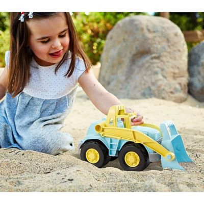 Image showing  Loader Truck, Blue & Yellow, Scoop & Dump Toy Construction Vehicle