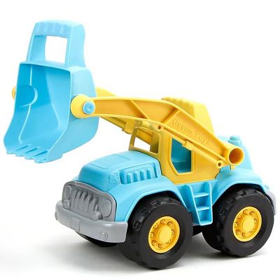Image showing  Loader Truck, Blue & Yellow, Scoop & Dump Toy Construction Vehicle