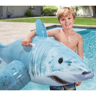 Image showing  H2OGO! Ride On Float, Realistic Shark