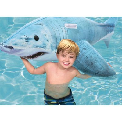 Image showing  H2OGO! Ride On Float, Realistic Shark