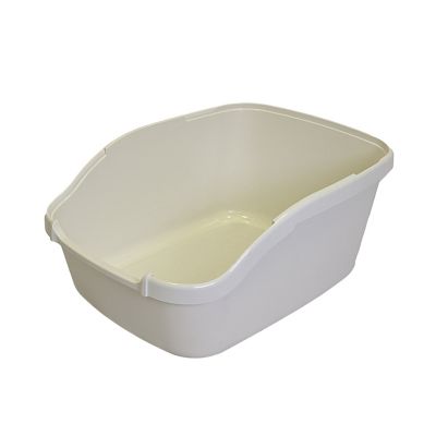 Richell PAW TRAX Cat Litter Pan White