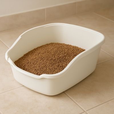 Image showing  PAW TRAX Cat Litter Pan White
