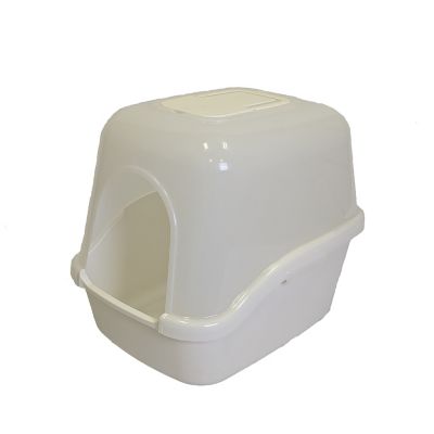 Image showing  PAW TRAX Hooded Cat Litter Box White