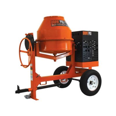 Brave Concrete Mixer, 9 cu. ft. Steel Drum, Honda GX270