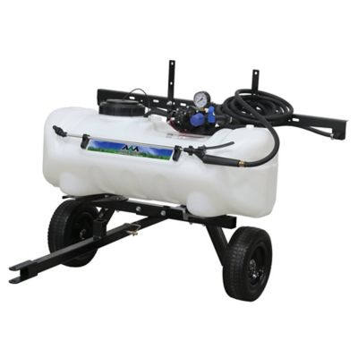 Master Mfg 15 gal. Pull Behind Broadcast Sprayer, 2.2GPM, 7 ft. Swath